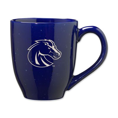 Rico Industries NCAA Boise State Broncos Primary 16 oz Team Color Laser Engraved Speckled Ceramic Coffee Mug