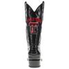 Vaccari Men's James Hand-Corded Top Texas Tech Embroidery Black Gator Belly Leather Round Toe Cowboy Boots - 8 EE view 4