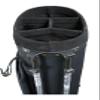 Classic Style Golf Vintage Canvas & Leather Stand Bag Black/White view 3