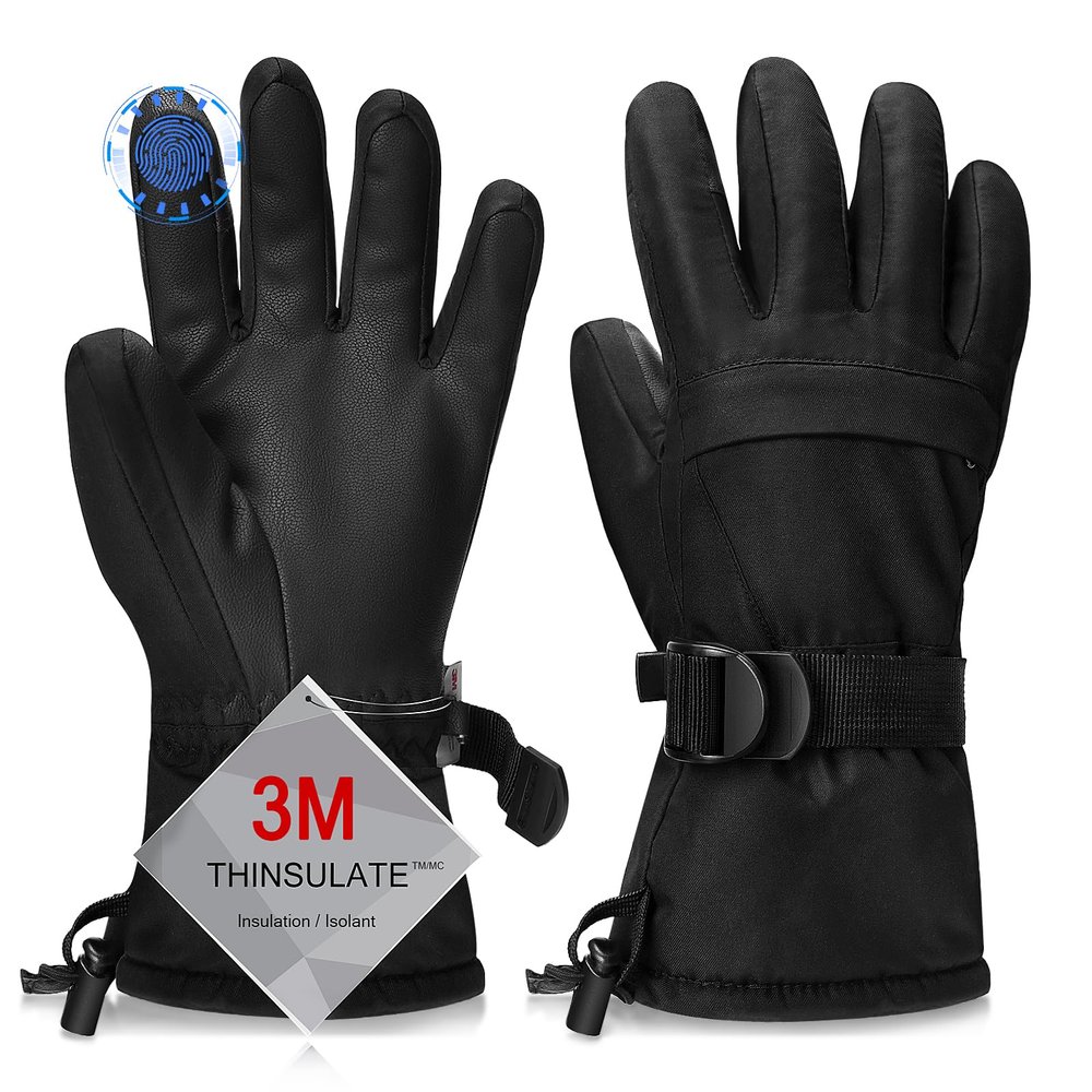 Odtmger Ski Gloves, Warmest Waterproof and Breathable Snow Gloves for Cold Weather, Fits Both Men & Women,for Parent Child Outdoor