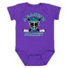 Anaheim Team Mask Kid's Bodysuit for Hockey Fans (Purple Onesie, 12M) view 1