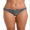 Hobie Women's Tab Side Hipster Swimsuit Bottom, Black//in A Daisy, Large view 1