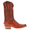 Vaccari Men's David Hand-Corded Top UT Longhorns Embroidery Genuine Cognac Hornback Alligator Narrow Square Toe Cowboy Boots - 9 EE view 3