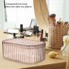 ANZAGA Makeup Storage,Jewelry Box Makeup Case Organizer - Portable Jewelry Display Case 3 Layer Stackable Case for Women Necklaces Rings Watches Bracelets view 3