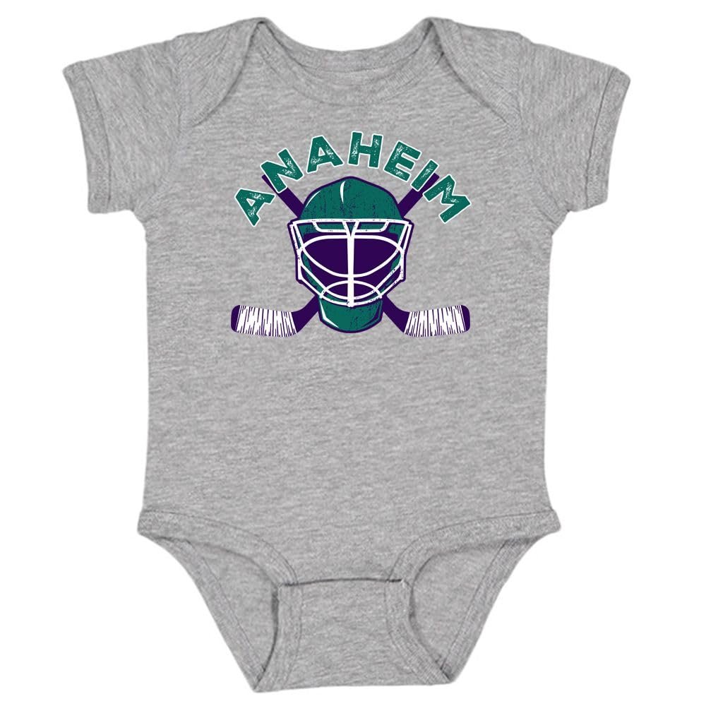 Anaheim Team Mask Kid's Bodysuit for Hockey Fans (Sport Grey, 24M)