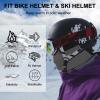 ROCKBROS Ski Mask Balaclava for Men Cold Weather Scarf Windproof Thermal Winter Neck Warmer Hood for Cycling Hiking Grey view 3