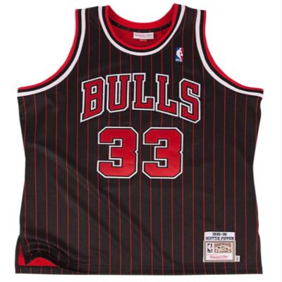 Mitchell & Ness NBA Authentic Jersey Chicago Bulls 1995 Scottie Pippen (as1, Alpha, m, Regular, Regular) Black
