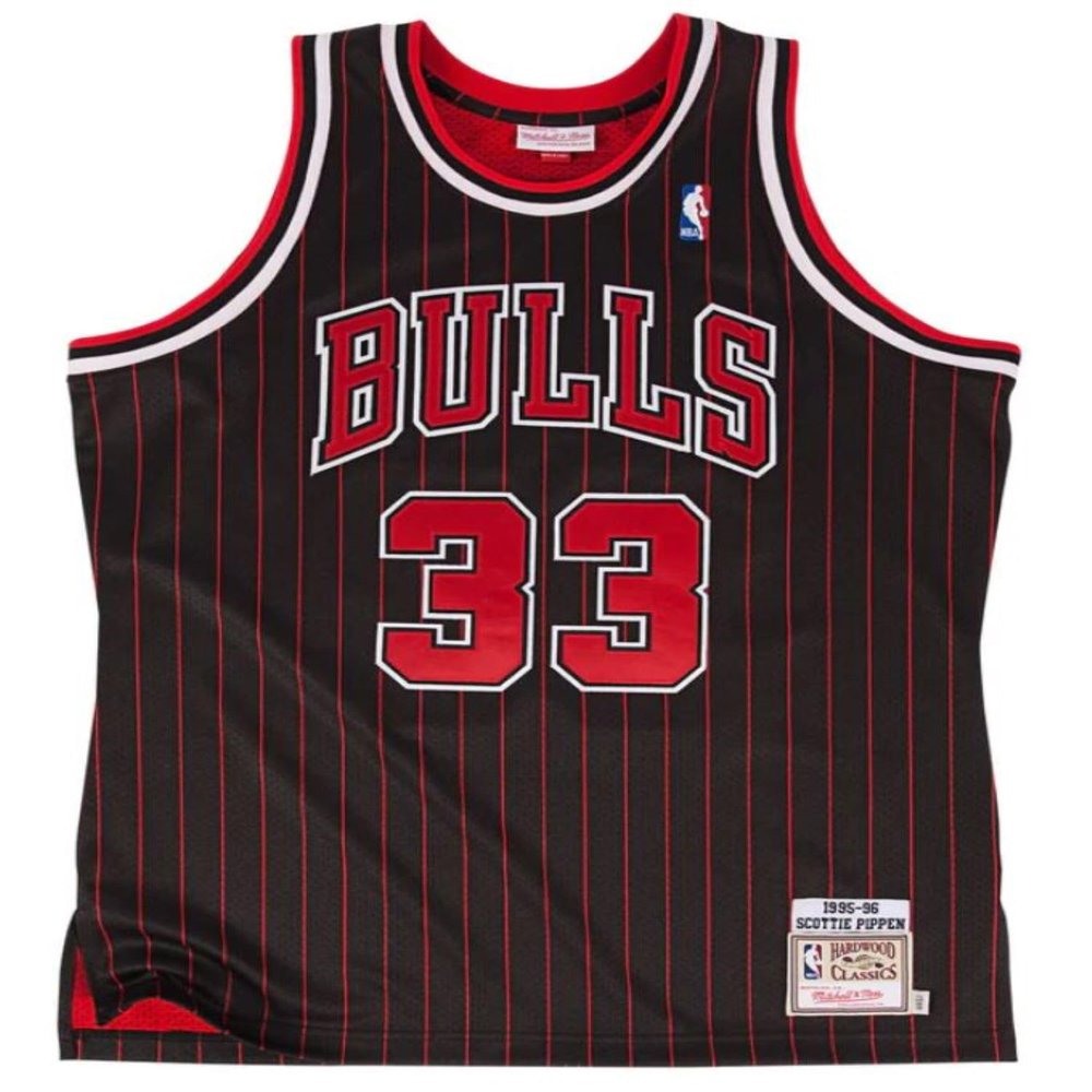 Mitchell & Ness NBA Authentic Jersey Chicago Bulls 1995 Scottie Pippen (as1, Alpha, m, Regular, Regular) Black