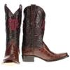 Vaccari Men's James Hand-Corded Top Texas A&M Embroidery Mocha Gator Belly Leather Narrow Square Toe Cowboy Boots - 12 EE view 2