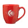 Rico Industries NHL Hockey Ottawa Senators Red 16 oz Team Color Laser Engraved Speckled Ceramic Coffee Mug view 1