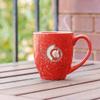 Rico Industries NHL Hockey Ottawa Senators Red 16 oz Team Color Laser Engraved Speckled Ceramic Coffee Mug view 3
