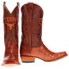 Vaccari Men's James Hand-Corded Top UT Longhorns Embroidery Cognac Gator Belly Leather Narrow Square Toe Cowboy Boots - 11 EE view 2