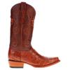 Vaccari Men's James Hand-Corded Top UT Longhorns Embroidery Cognac Gator Belly Leather Narrow Square Toe Cowboy Boots - 11 EE view 3