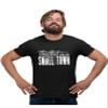3X-Large Black Mens USA American Flag Try That in A Small Town T-Shirt view 2