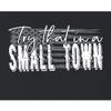 3X-Large Black Mens USA American Flag Try That in A Small Town T-Shirt view 4