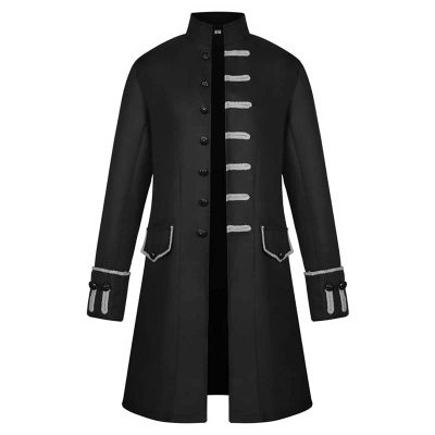 Steampunk Trench Coat Halloween Retro Punk Costumes Medieval Renaissance Steampunk Costume Medieval Costume Men Steampunk Vintage Jacket Halloween Costume Halloween Tailcoat Men Halloween