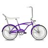 Tracer Retro Beach Cruiser for Adults,20 Inch Wheels,1.75 Tire, City Bike, Lowrider Springer Fork Retro Banana Seat,High Rise Handlebar-Purple view 1