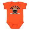 Anaheim Team Mask Kid's Bodysuit for Hockey Fans (Orange, 12M)