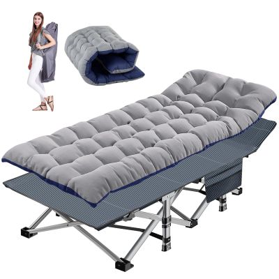 Barbella Folding Camping Cot, Folding Cot Camping Cots for Adults, Portable Sleeping Cot with Mattress Foldable Outdoor Bed Camp Cots Guest Bed with Carry Bag for Home, Office & Outdoor Use