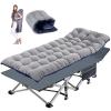 Barbella Folding Camping Cot, Folding Cot Camping Cots for Adults, Portable Sleeping Cot with Mattress Foldable Outdoor Bed Camp Cots Guest Bed with Carry Bag for Home, Office & Outdoor Use view 1