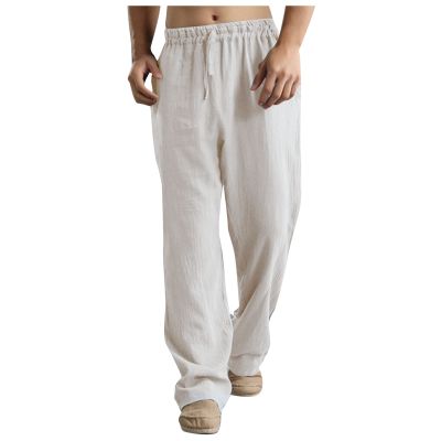 RTRDE Men's Joggers with Pockets, Gray Jogger Sweatpants - Lightweight, Breathable, Big & Tall, Baggy Pockets (XL, Beige)