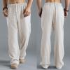 RTRDE Men's Joggers with Pockets, Gray Jogger Sweatpants - Lightweight, Breathable, Big & Tall, Baggy Pockets (XL, Beige) view 2