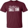 XX-Large Maroon Mens USA American Flag Try That in A Small Town T-Shirt view 1