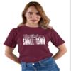 XX-Large Maroon Mens USA American Flag Try That in A Small Town T-Shirt view 3