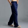 RTRDE Mens Sweatpants, Workout Pants Elastic Waist Pants with Pockets and Open Bottom Men's Casual Pants Drawstring Lightweight Breathable Workout Sweatpants for Men Joggers Sweatpants (5XL, Navy) view 3