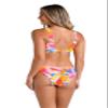 Hobie Women's Ruffle Bralette Bikini Swimsuit Top, Multi//Tropic Like It's Hot, Small view 2