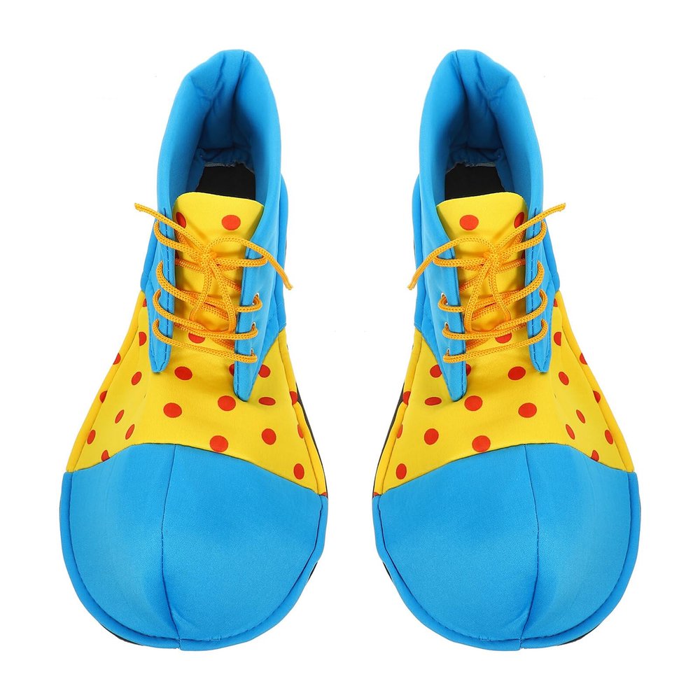 Abaodam 1 Pair Clown Shoes Large Rainbow Halloween Unisex Clown Shoes Props for Carnival Halloween Cosplay Party