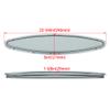 HECASA Boat Portlight Porthole 23-1/4" X 5" X 1-1/8"(590mm X 127mm X 29mm) Compatible with 2004 2007 Sea Ray 225 Weekender TOO Boat Yacht Replacement Window Port Hole Bow Oval view 2