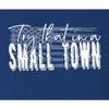 Medium Royal Women Flowy USA American Flag Try That in A Small Town Sleeveless Tank Top T-Shirt view 3