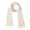BEARUN Kids Knit Scarf Winter Fashion Solid Color Toddler Baby Scarves Neck Warmer Tassel Scarf for Boys Girls Beige view 1