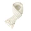 BEARUN Kids Knit Scarf Winter Fashion Solid Color Toddler Baby Scarves Neck Warmer Tassel Scarf for Boys Girls Beige view 2