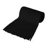 BEARUN Kids Knit Scarf Winter Fashion Solid Color Toddler Baby Scarves Neck Warmer Tassel Scarf for Boys Girls Black view 3