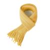 BEARUN Kids Knit Scarf Winter Fashion Solid Color Toddler Baby Scarves Neck Warmer Tassel Scarf for Boys Girls Yellow view 2