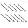DBMIMPORTERS Marine Stainless Steel Swageless Deck Toggle Turnbuckle Fitting 1/8" Cable 10 Pc view 1