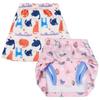 MooMoo Baby Girls Potty Training Underwear 2 Packs Cotton Diaper Skirt for Potty Training Absorbent view 1