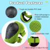 BURSUN Knee Pads for Kids Toddler Knee Pads and Elbow Pads Set Kids Protective Gear Set with Wrist Guards 3 in 1 Kids Knee Elbow Pads for Cycling Skating Bike Rollerblading Scooter, 3-14 Years view 3