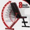 Weight Bench Press, Adjustable Workout Benches for Home Gym Dumbbell Exercise, 880 LB Stable Incline Decline Bench for Full Body Workout, 2 Sec Fast Folding Strength Training Sit up Bench view 2