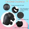 BURSUN Kids Protective Gear Set with Wrist Guards 3 in 1 Knee Elbow Pads for Cycling Skating Bike Rollerblading Scooter, 3-14 Years view 3