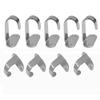 1.75" H Boat Hook Top Mount Flat Hook Stainless Steel Clamp Boat Holder 10 Pcs view 1