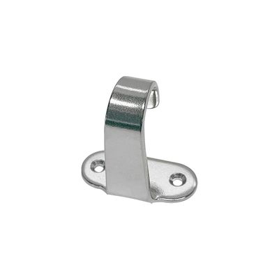 1.25" H Boat Hook Top Mount Flat Hook Stainless Steel Spring Clamp Boat Holders