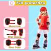 BURSUN Knee Pads for Kids Toddler Knee Pads and Elbow Pads Set Kids Protective Gear Set with Wrist Guards 3 in 1 Kids Knee Elbow Pads for Cycling Skating Bike Rollerblading Scooter, 3-14 Years view 2