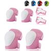 BURSUN Kids Protective Gear Set - 3 in 1 Knee and Elbow Pads for Cycling, Skating, Bike, Rollerblading, Scooter - Wrist Guards - 3-14 Years