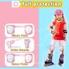 BURSUN Kids Protective Gear Set - 3 in 1 Knee and Elbow Pads for Cycling, Skating, Bike, Rollerblading, Scooter - Wrist Guards - 3-14 Years view 2
