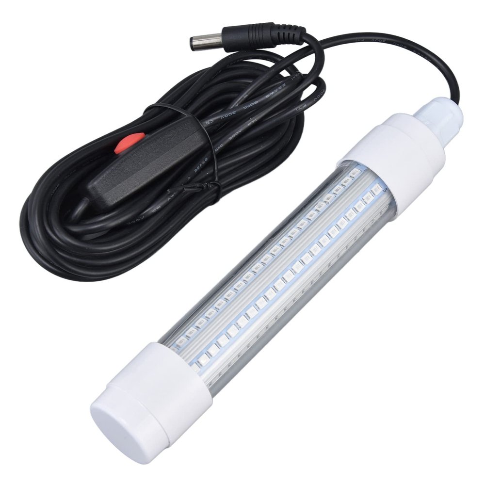126 LED Fishing Light - 1000lm Submersible Night Fish Finder Lamp, IP68 Waterproof, 13W AC12-36V - Ideal Underwater Green Fishing Light for Night Fishing Accessory()