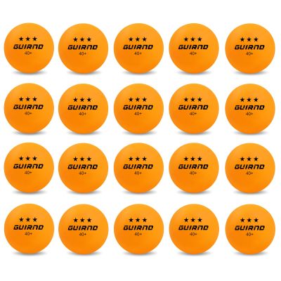 Guirnd 20 Pack Ping Pong Balls, 3 Star Table Tennis Balls, 40+ Pong Ball Competition and Recreational Play, Abs Ping Pong Ball