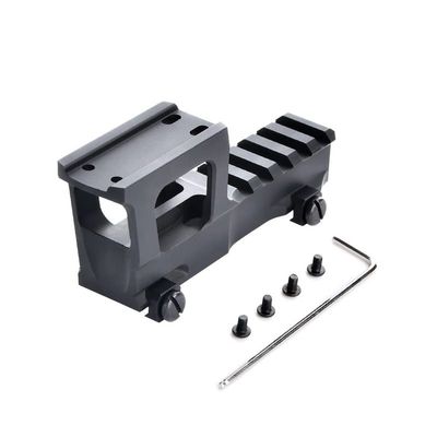 ZTFSETD Tactical Scope Mount for T1 T2 Red Dot Sight PEQ DBAL-A2 and Magnifiers,Picatinny Rail Heightening Bracke Base Riser,Black